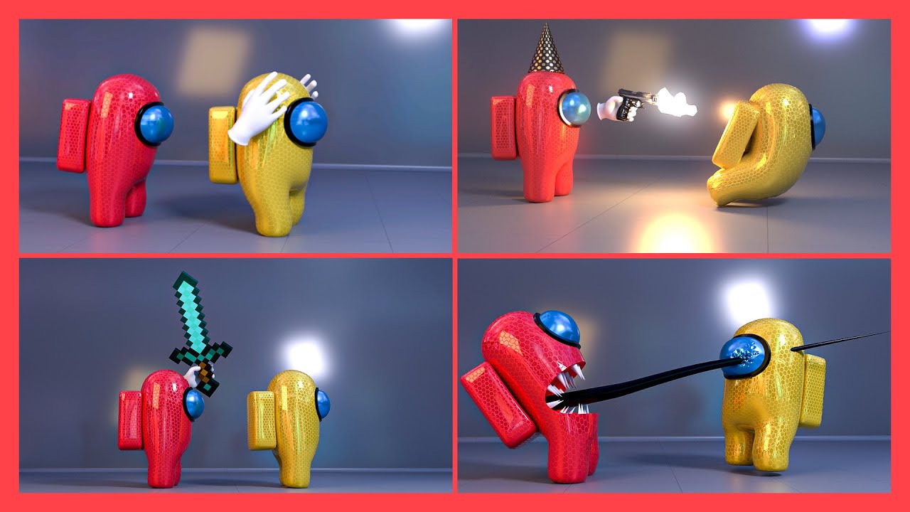 Among Us - Death animations & funny Animation [RTX ON]