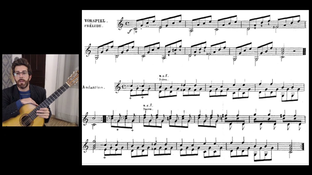 Carcassi - Método Opus 59: Preludio & Andantino - Marcos Pablo Dalmacio (guitarra romántica)