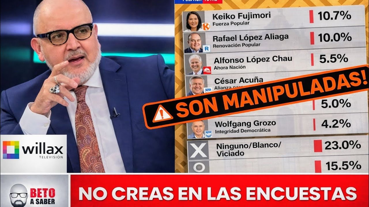 BETO ORTIZ : LAS ENCUESTAS INFLAN AL QUE LES CONVIENE