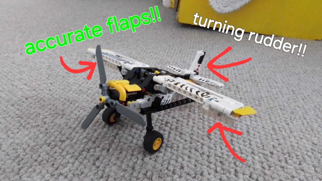 Lego mod set 42198 bush plane realistic flaps and rudder