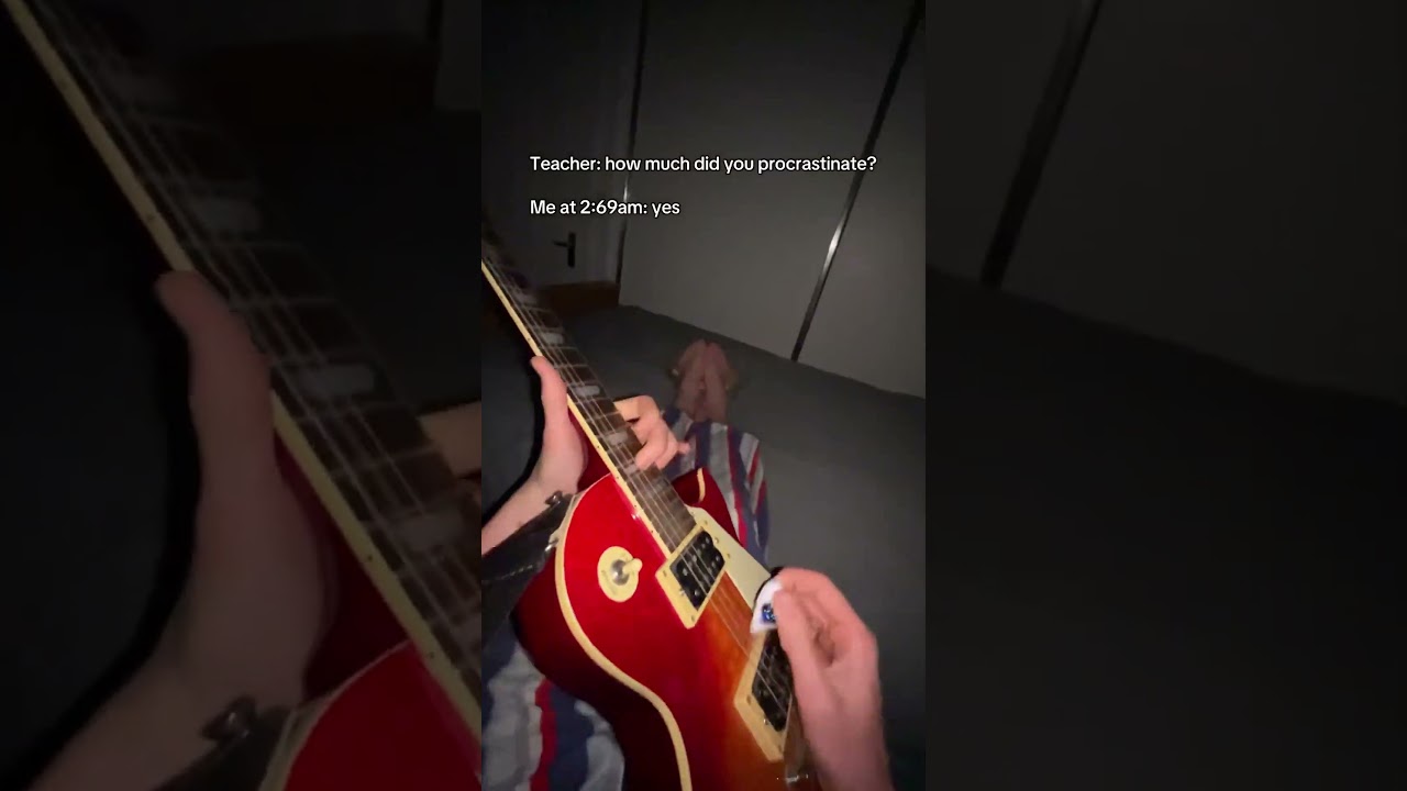 Bro had 5 assignments due😭 #electricguitar #fyp #guitar
