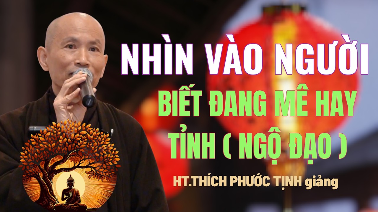 Nhìn vào người biết đang MÊ hay TỈNH (  NGỘ ĐẠO ) |  HT Thích Phước Tịnh giảng