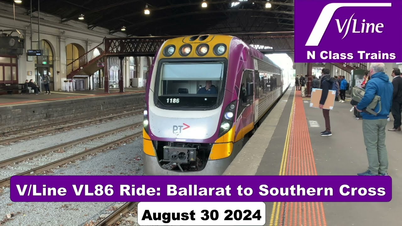 V/Line VL86 Ride: Ballarat to Southern Cross (Full Trip)