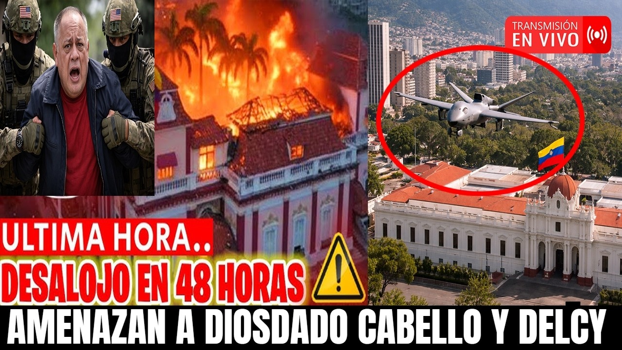 VENEZUELA EN VIVO 🔴DELCY RODRIGUEZ ASUSTADA ORDENAN DESALOJO DE MIRAFLORES 🔴 - DIOSDADO CABELLO