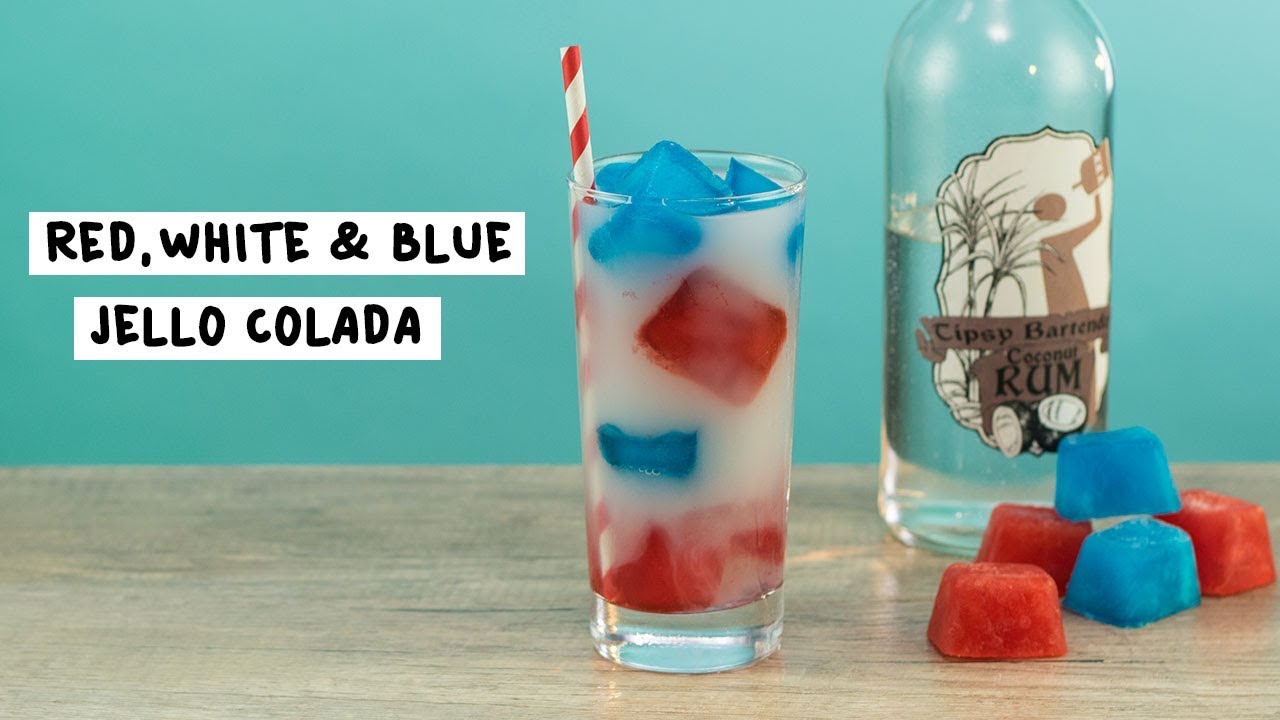 Red White And Blue Jello Colada
