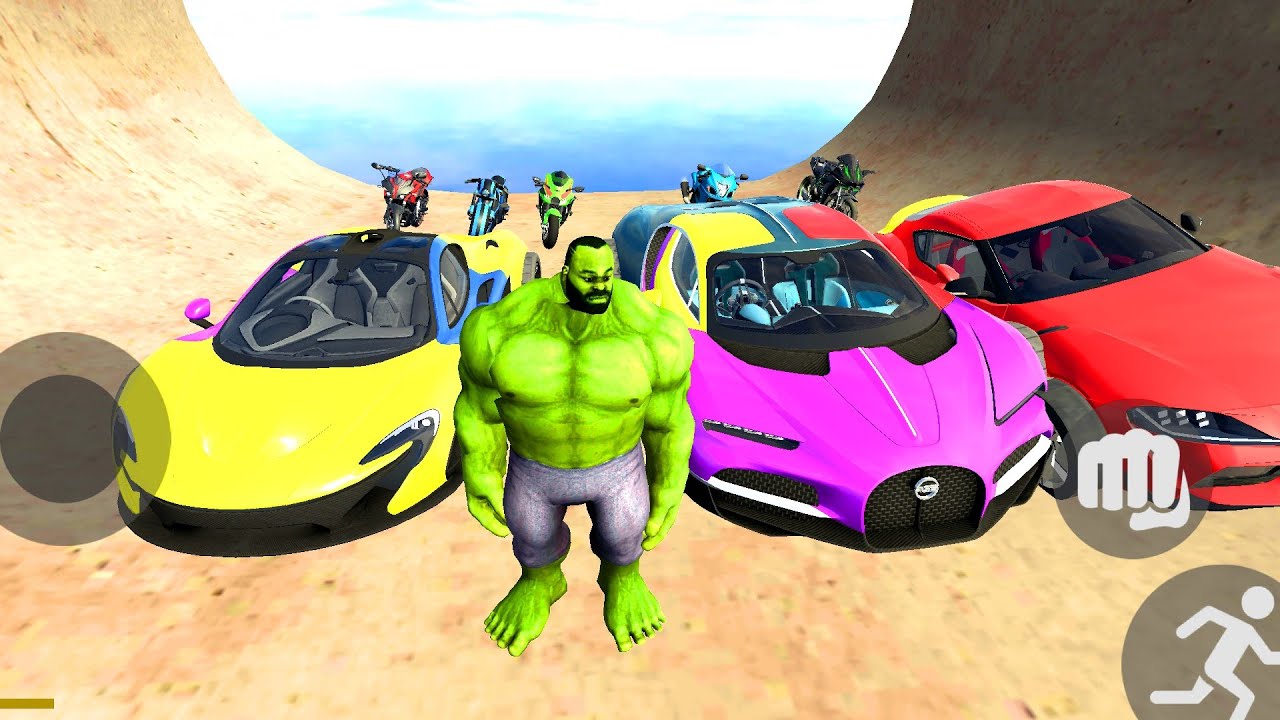 Hulk Playing 💥😱 Mega Ramp Challange Mode 🔥🤩 !! Indian Bike Driving 3D !! New Update Gameplay 
