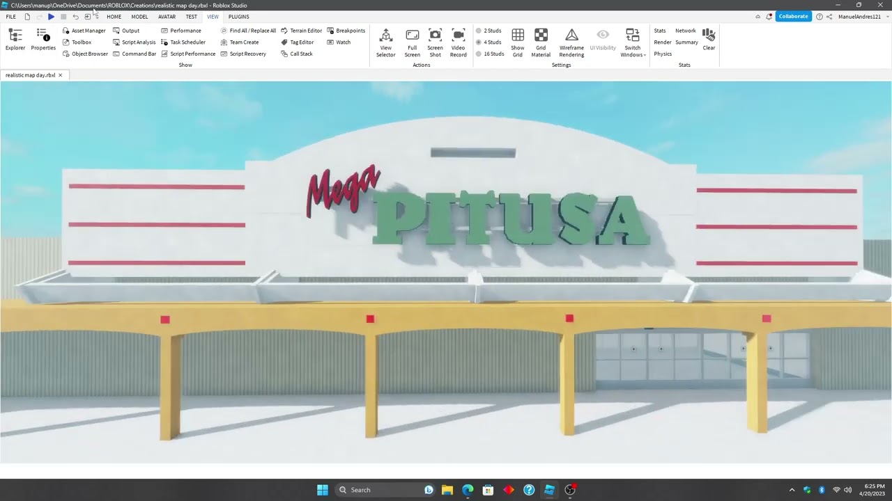 ROBLOX Studio Construction #8: Leasing a old Big Kmart building (Now Pitusa store)