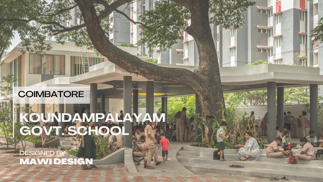 Koundampalayam Govt. School | Coimbatore Architecture & Design | Official Video | MAWI DESIGN