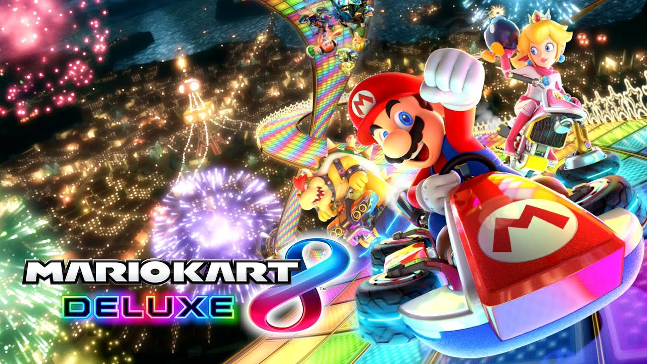 Mario Kart 8 Deluxe Race2 Light-blue Shy Guy vs King Boo (Switch)