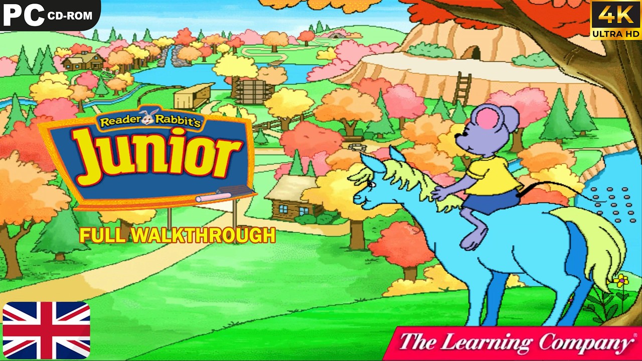 Reader Rabbit's Junior (UK) [PC]  -  Full Walkthrough - 4k UHD - No commentary