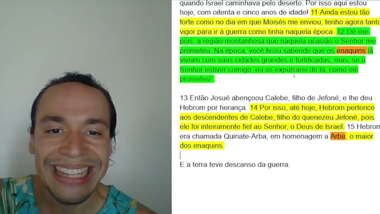 51/365 Josué 14 a 17 BÍBLIA EM 2026 [20-02-26]