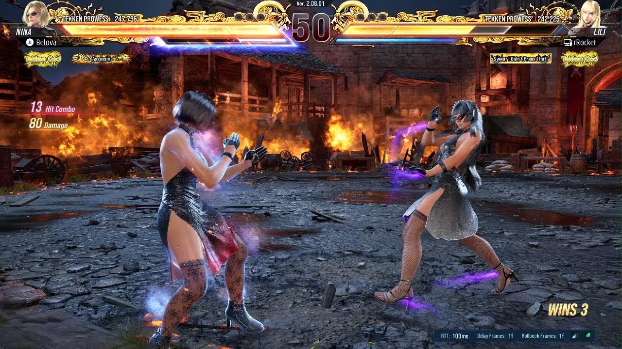 TEKKEN8 Nina vs Lili