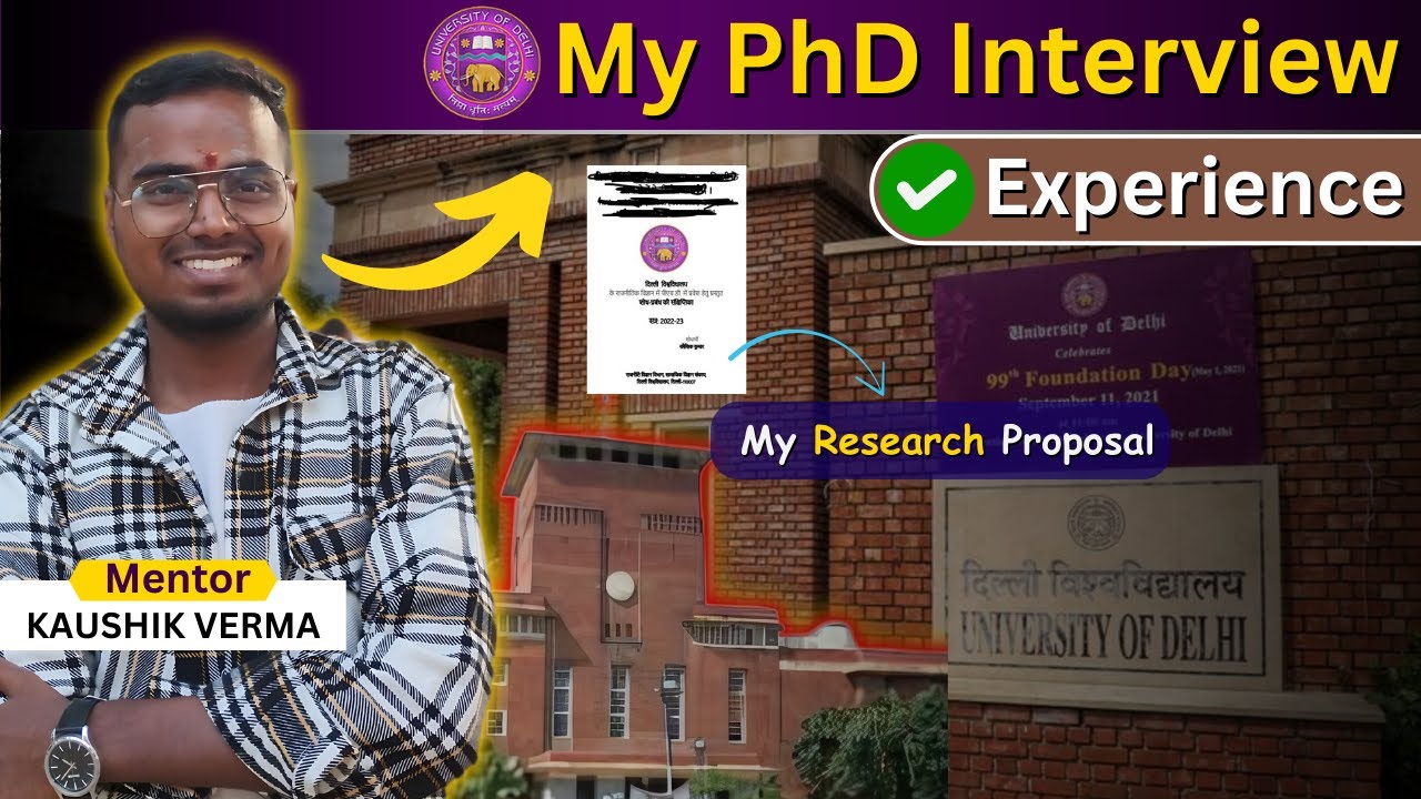 My PhD Interview Experience at Delhi University 😎 | DU PhD Admission 2025 | By Kaushik Verma