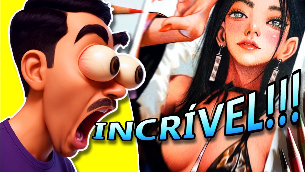 ESSE LÁPIS DE COR É INCRÍVEL! Speed Drawing com NYONI