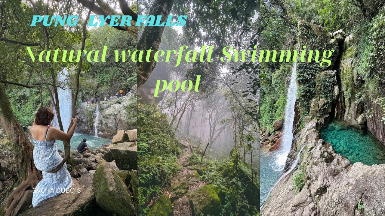 Natural Swimming Pool 🏊 || Pung Lyer Falls || Natural Beautiful Of Meghalaya #meghalaya #nature 