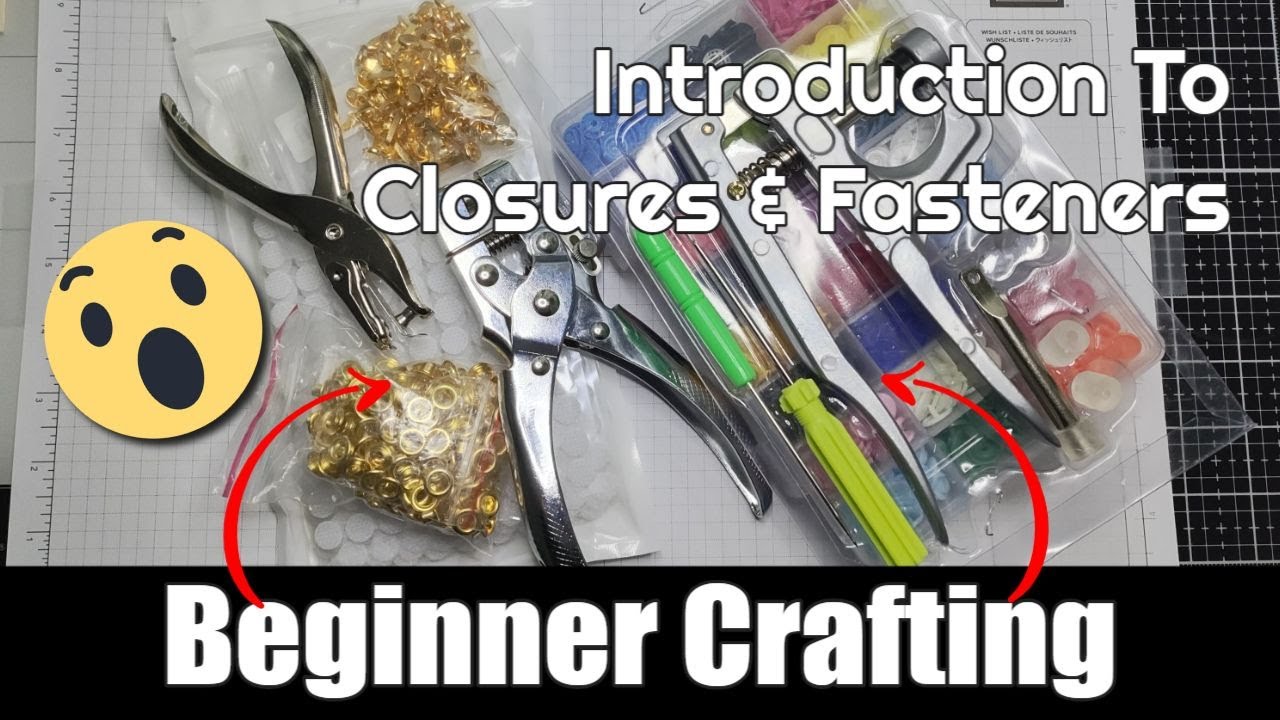 Closures & fasteners for your craft projects. Velcro dots, brads, eyelets, snaps