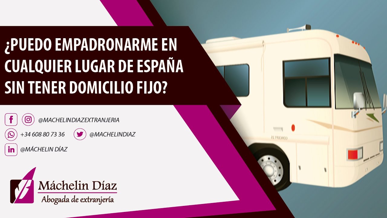 ¿Pueden EMPADRONARSE en cualquier lugar de España 🌎sin tener DOMICILIO FIJO?🏠