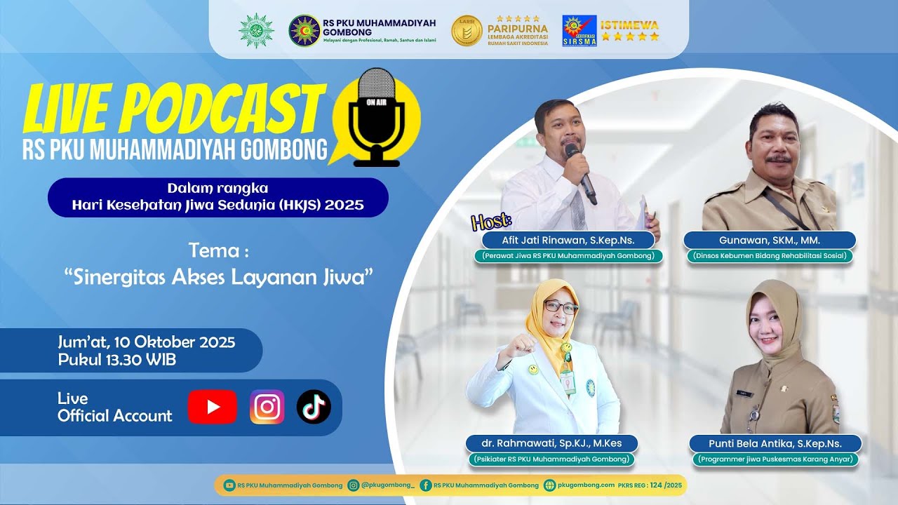 PODCAST LIVE | SINERGI AKSES LAYANAN JIWA