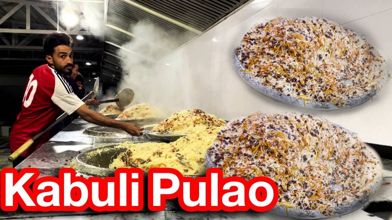 Preparations of Kabuli Pulao for Afghan Weddings