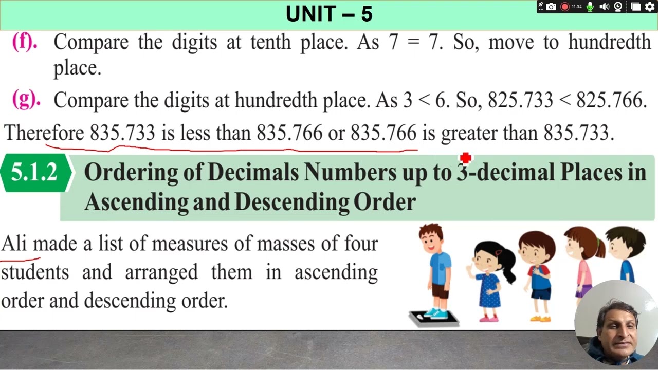 Math Grade 5 |Unit 5 | Lecture 1 | AJK Textbook Board | Educating Youth