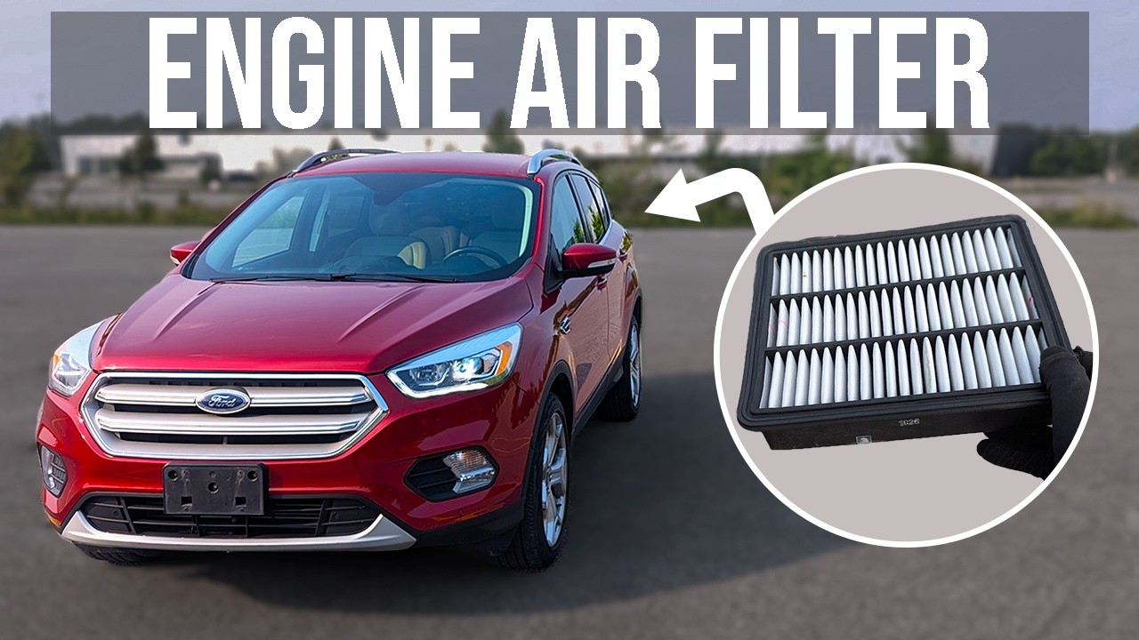 Как заменить воздушный фильтр двигателя на Ford Escape (2017-2019)
