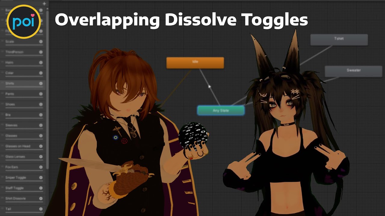 VRChat - Creating Overlapping Dissolve Toggles