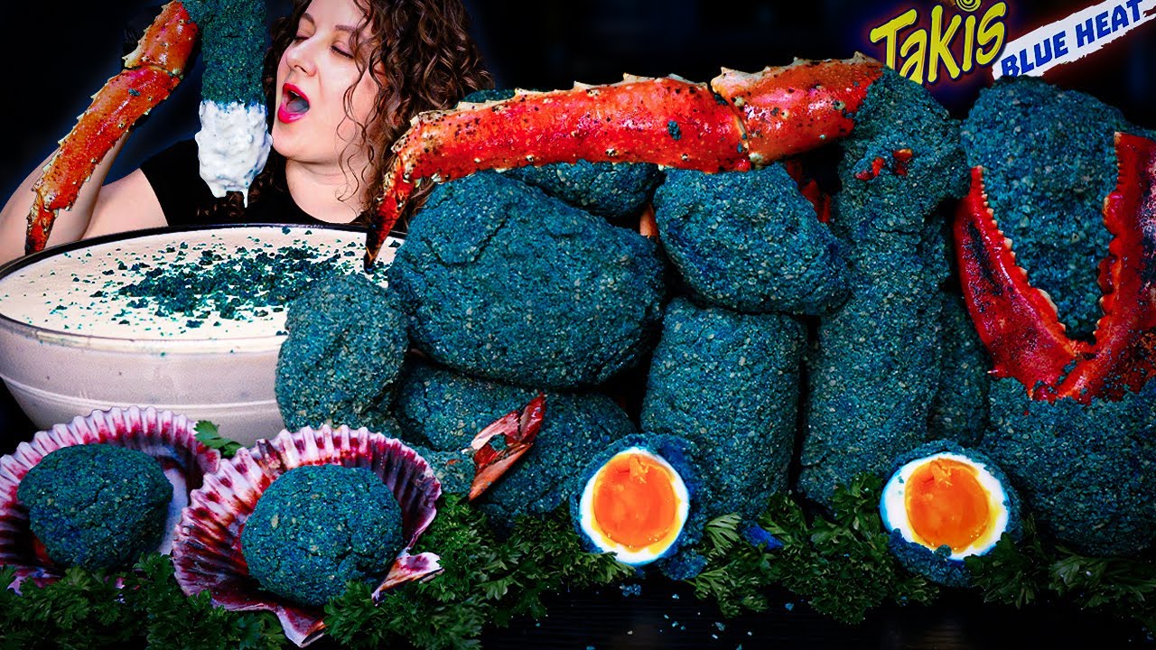 BLUE HEAT TAKIS KING CRAB SEAFOOD BOIL MUKBANG | SEAFOOD | MUKBANG | DESHELLED LOBSTER | SEAFOOD