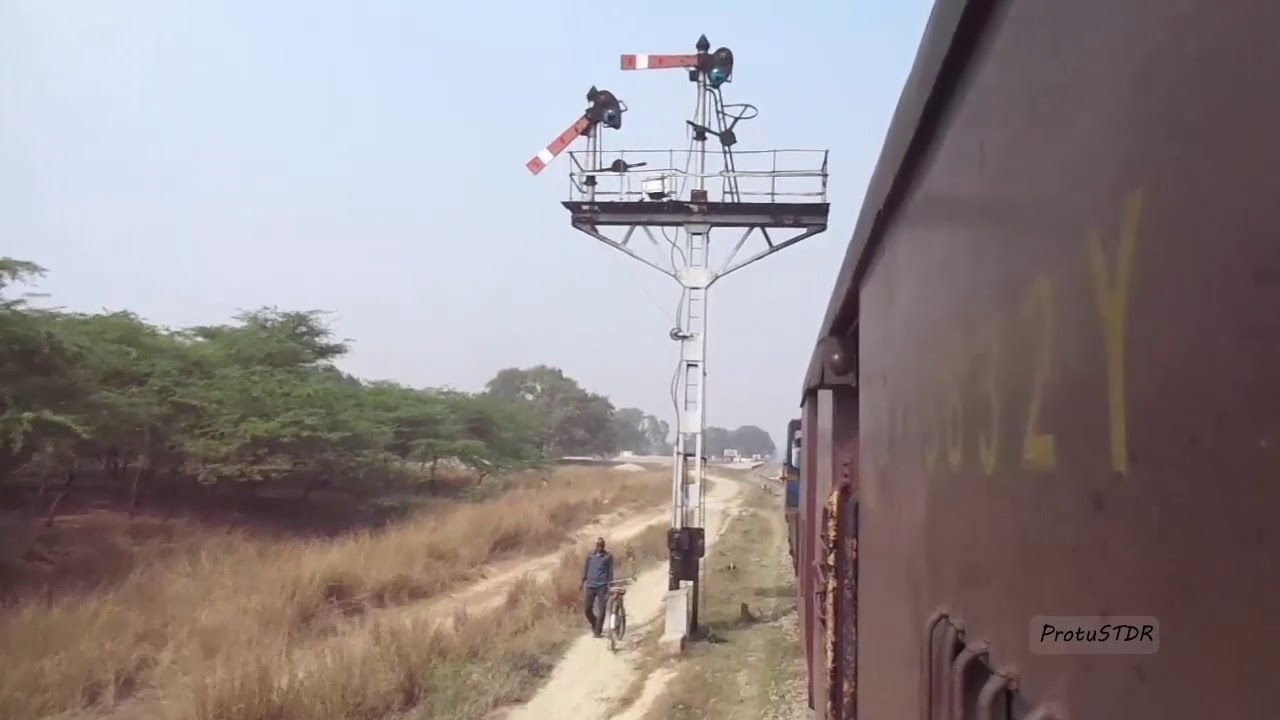 Metre Gauge train journey from Gonda Jn. to Bangain