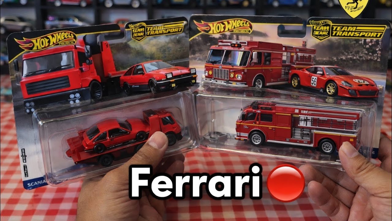 HOTWHEELS - TEAM TRANSPORT CON FERRARI