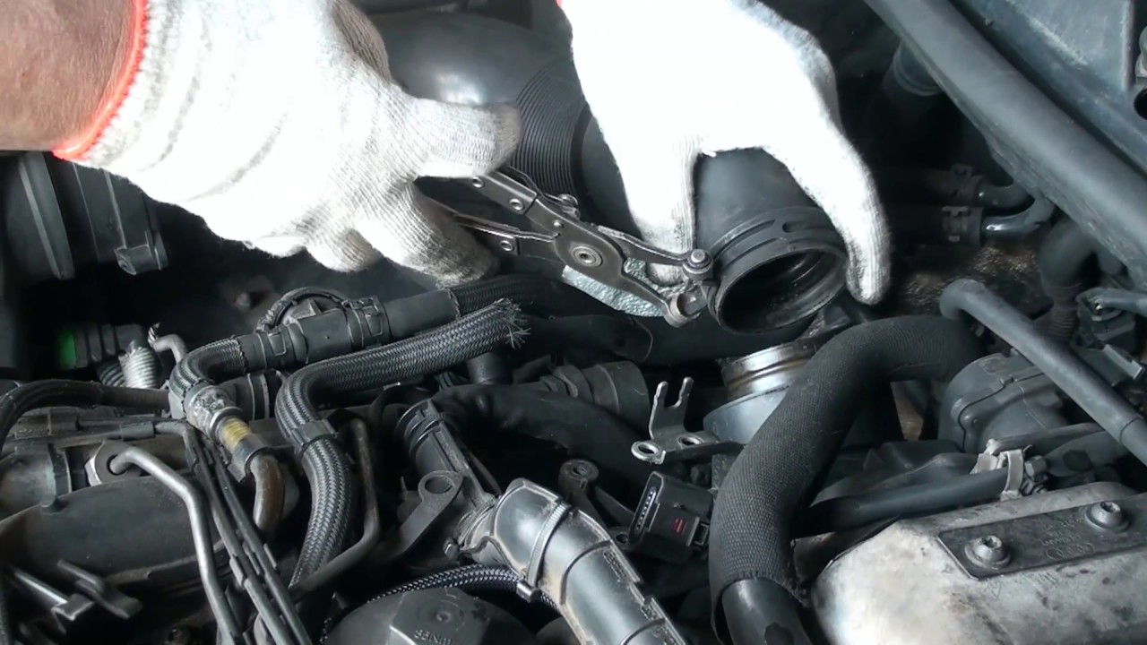 Снятие турбины AUDI Q7 3 0 TDI BUG
