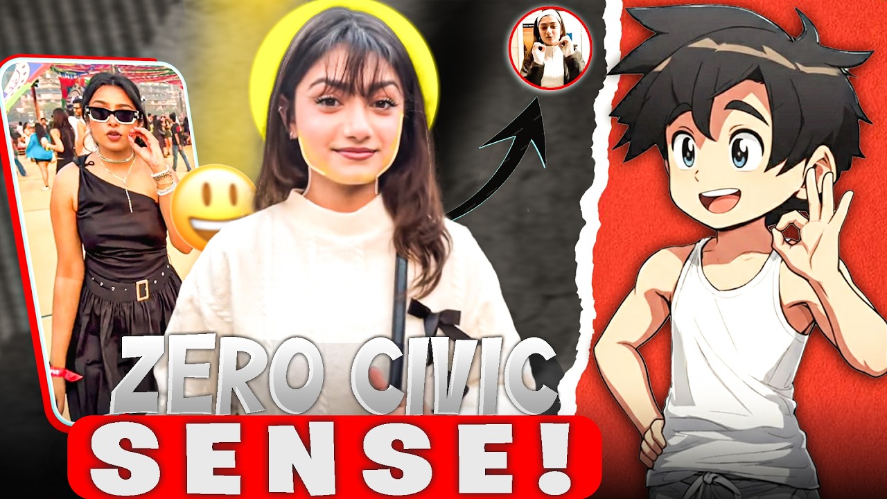 ZERO CIVIC SENSE INFLUNCER-AMULYA RATAN | Funny Mimes Reaction🤣| Sudhir Vines