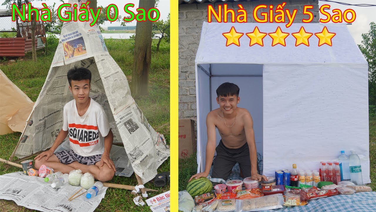 Hưng Troll | Thử Thách Người Cuối Cùng Rời Khỏi Nhà Bằng Giấy 0 Sao Với 5 Sao Thắng Nhận 500$
