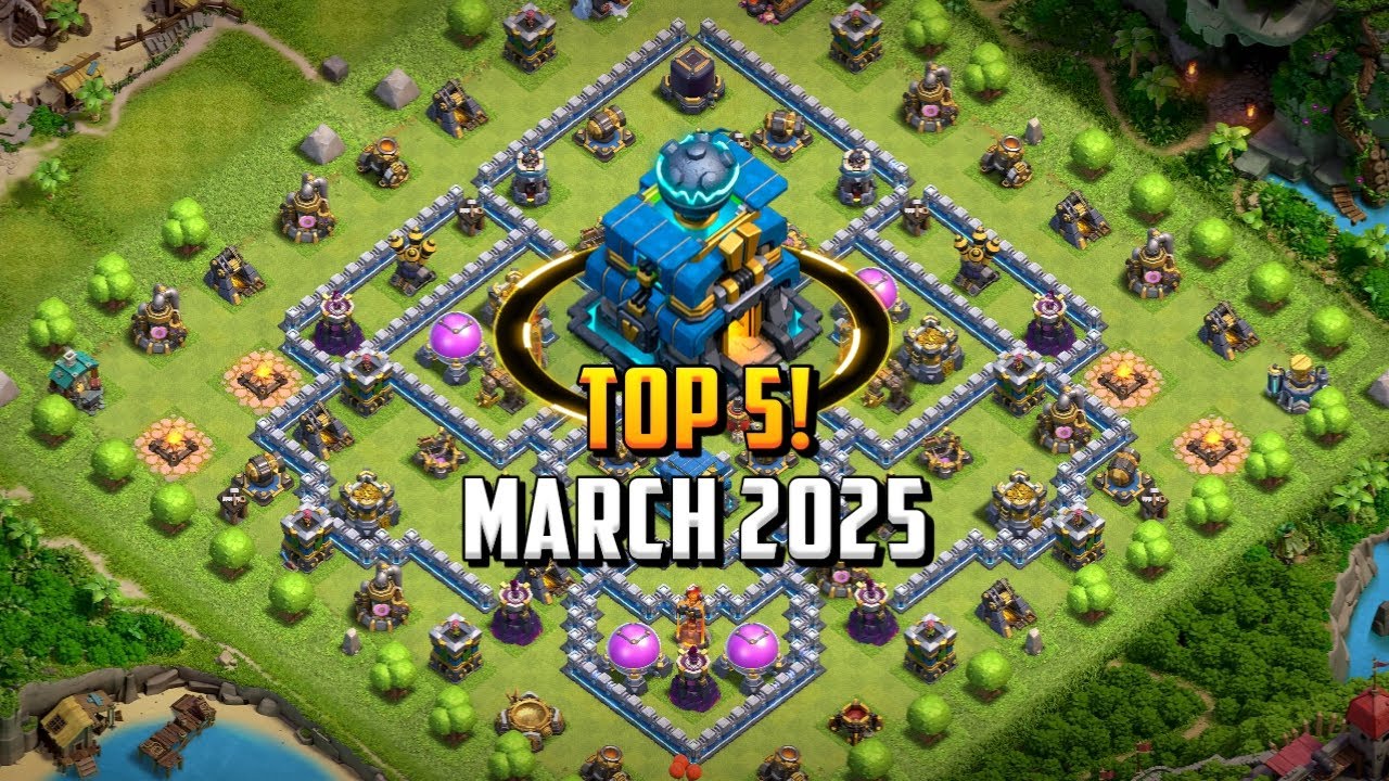 TOP 5! Układ bazy trofe&oacute;w w Town Hall 12 (TH12) + Kopiuj link 2025 | Clash of Clans