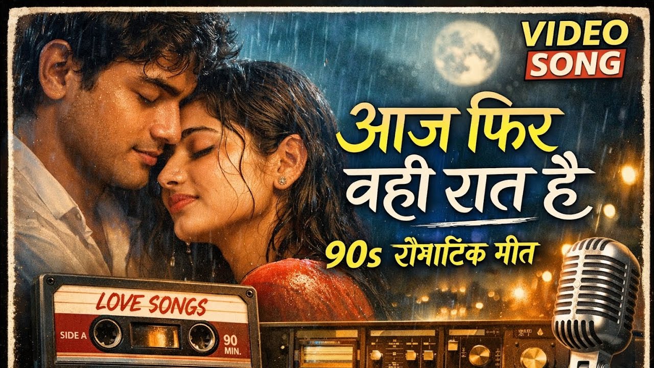 Aaj Phir Wahi Raat Hai 💔 | 90s Style Hindi Romantic Sad Song | 07 Raja Music