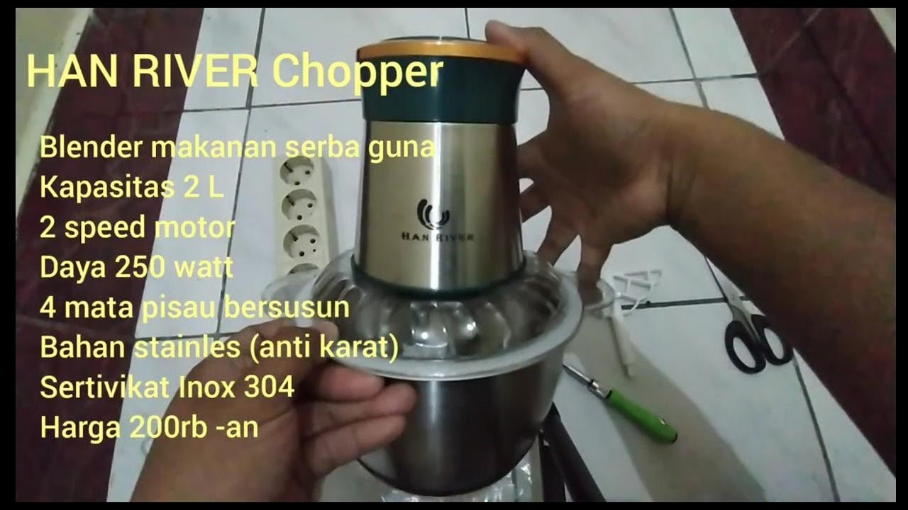 Han River Chopper Electric Meat Grinder penggiling serba guna
