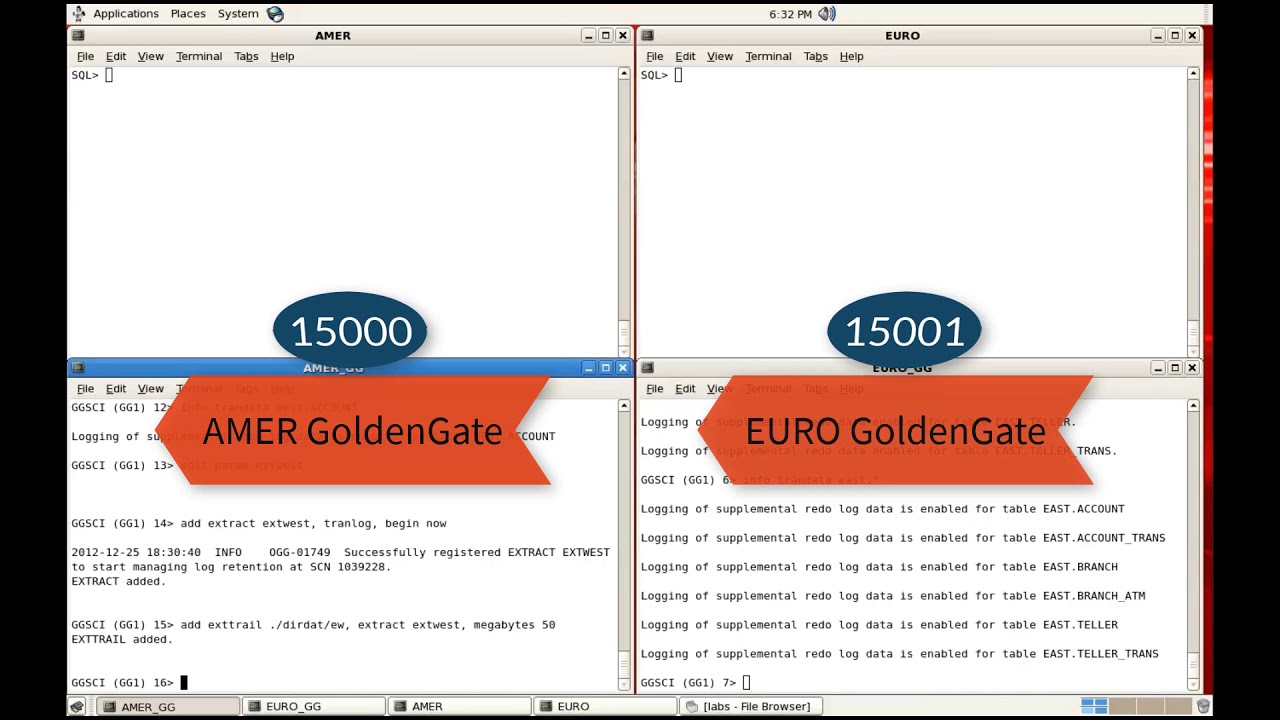 Конфигурация извлечения Oracle GoldenGate — демонстрация — GG Видео 17