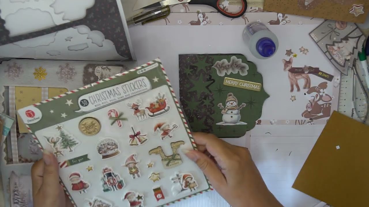 5 Karten mit dem Luxe Greeting Cards von Action.