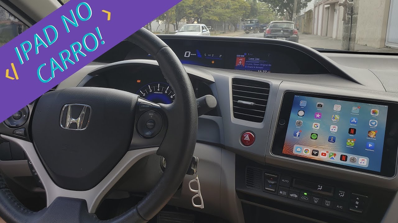 INSTALEI UM IPAD NO MEU CARRO, FICOU SENSACIONAL!