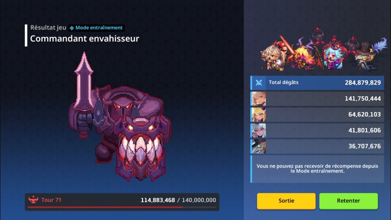 Guardian Tales Raid - Callie - Beth - Lilith - PD vs Commander (284,9/328,7 F)
