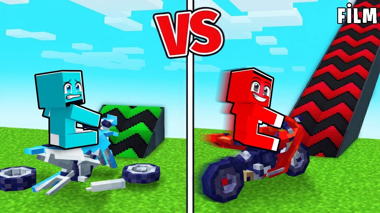 FAKİRDEN ZENGİNE ARABA RAMPASI YAPTIK !! - Minecraft