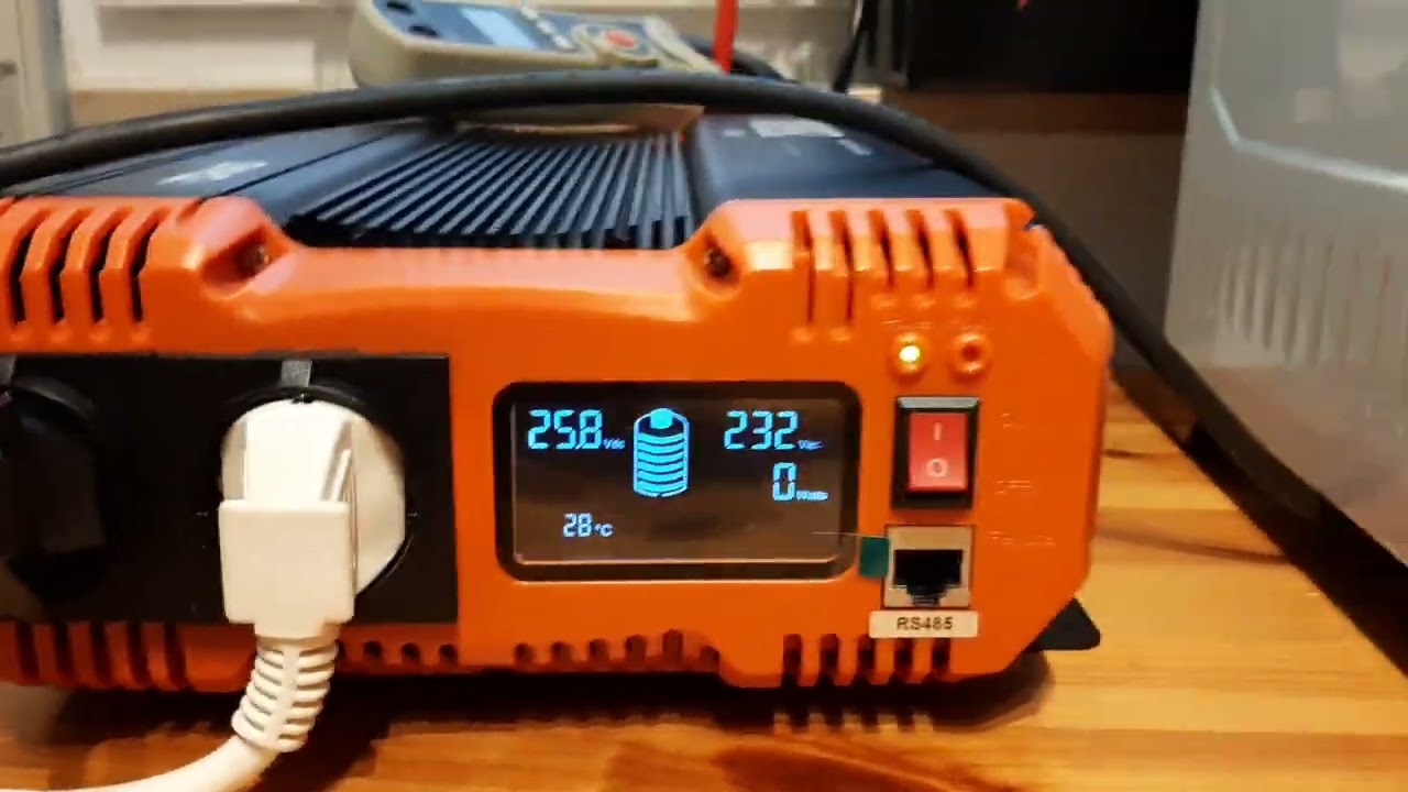 Огляд інвертора FCHAO 2500W та батареї LiTime 24В/100Агод LiFePo4 Навантаження. Холосте споживання.