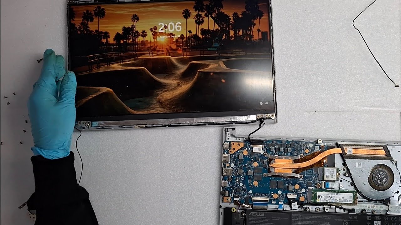 Asus Vivobook Go 15 E1504GA / Screen Flickering / eDP Cable Replace / Disassembling & Assembling