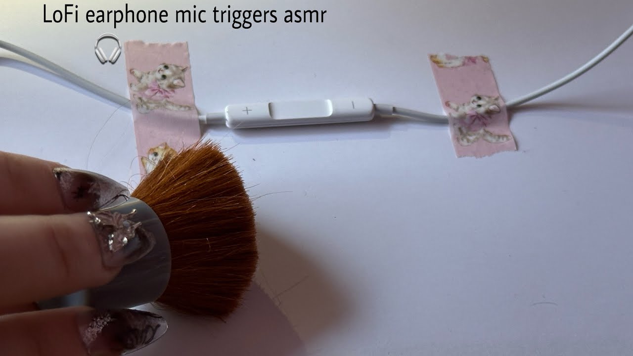 asmr на микро от наушников эпле😛LoFi earphone mic triggers 