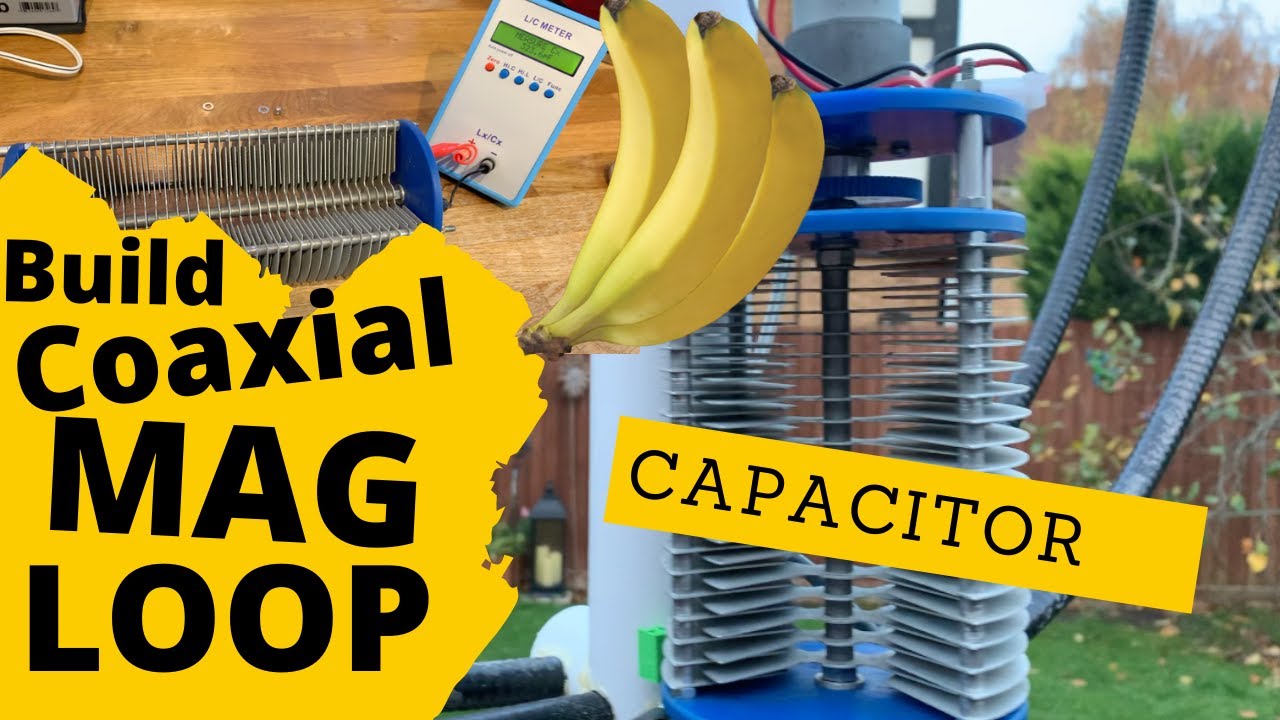 HAM RADIO: Adding the CAPACITOR Building a Coaxial Magnetic Loop Antenna. COAX MAGLOOP: