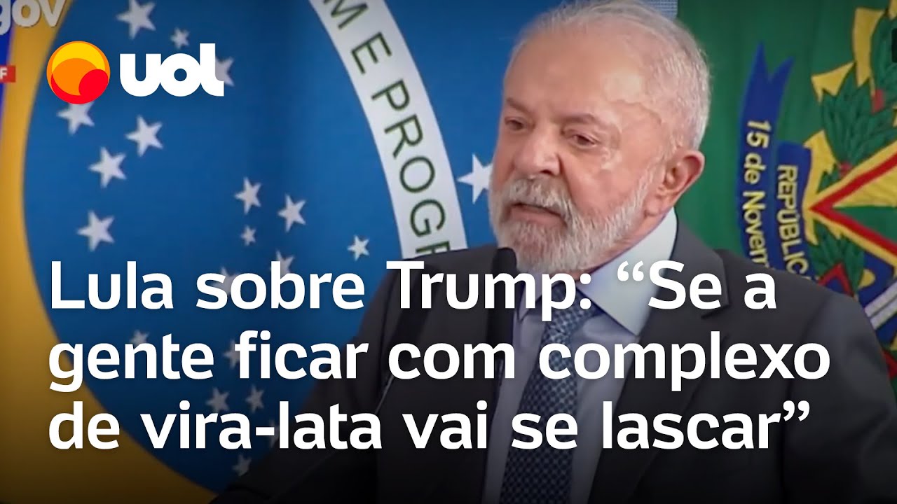 Lula sobre relação com Trump: 'Se a gente ficar com complexo de vira-lata vai se lascar'