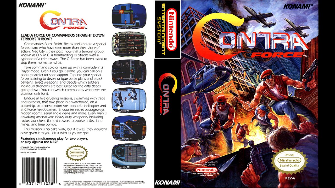 Contra Force NES aka Contra 6 NES - NO DEATH (Ultra HD 4k)