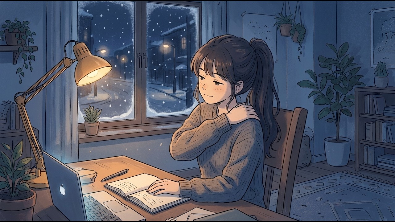 A Silent Winter Corner ❄️ | 1 Hour Cozy Lofi Beats for Deep Focus & Study
