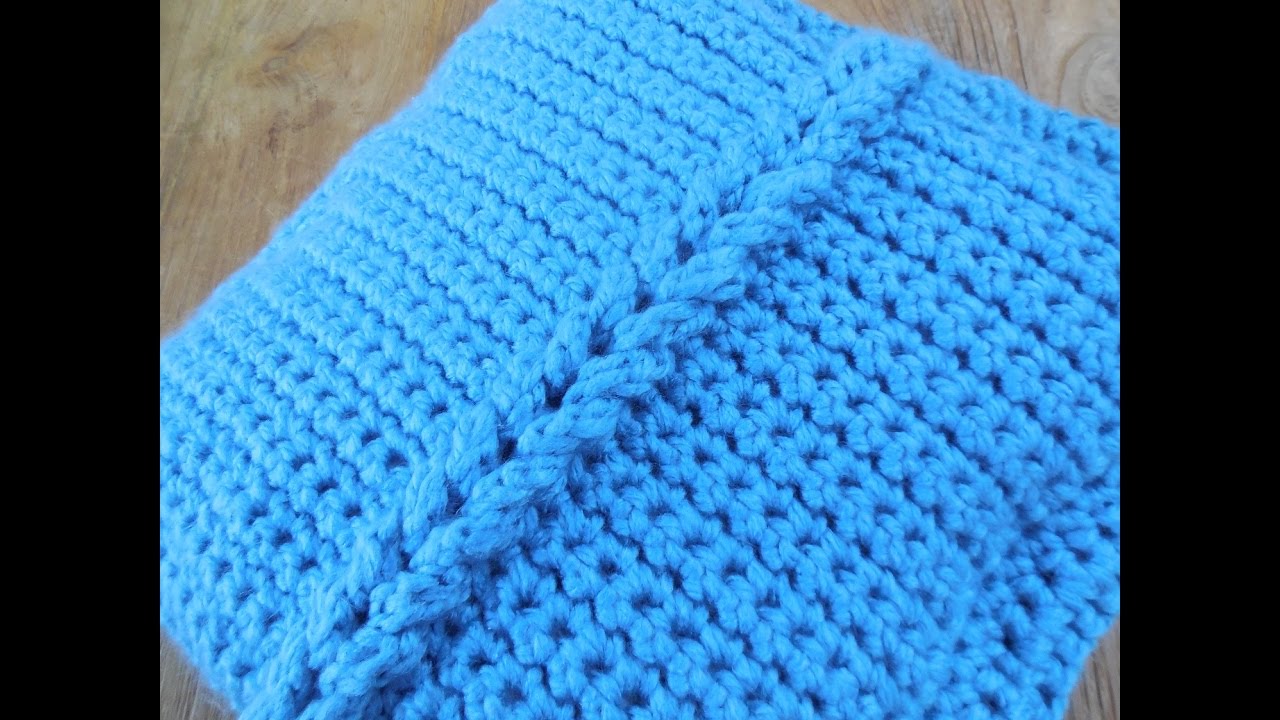 haken tutorial: kussen met vlecht