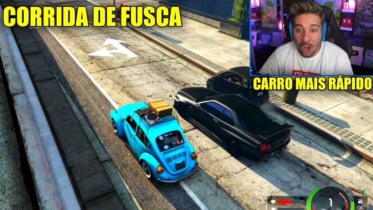 CORRIDA DE FUSCA! CARRO MAIS RÁPIDO DA CIDADE !!! *live antiga*