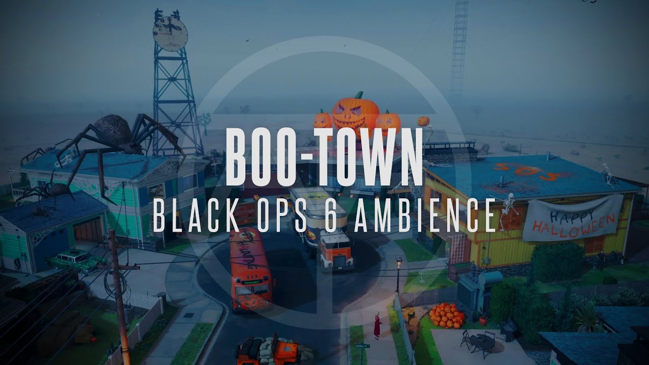 Spooky Atmosphere On Halloween Nuketown | Black Ops 6 Ambience | For Sleep, Study & Relaxation